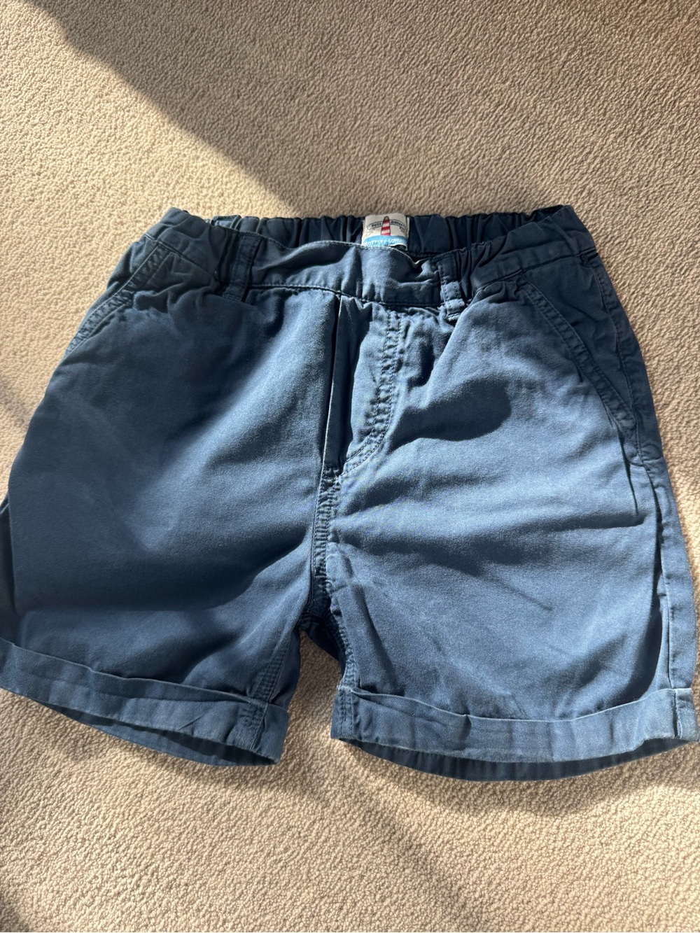 Trotters Navy Blue Kids Shorts